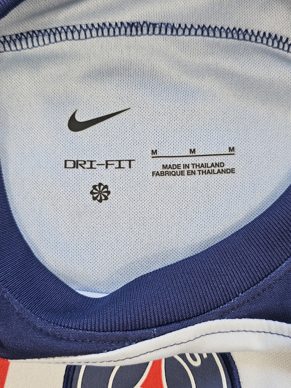 Nike Dri-FIT Paris Saint-Germain PSG Soccer Jersey Youth Medium Blue Red White - Picture 3 of 7